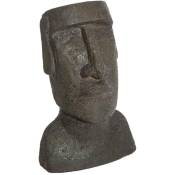 Statuette île de Pâques résine H26cm - Atmosphera créateur d'intérieur - Marron