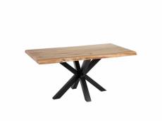 Table industrielle bois naturel 160cm edern 979