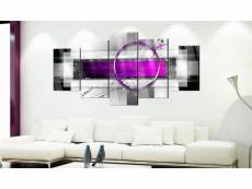 Tableau sur verre acrylique - bordure violette [verre] 100x50 cm tva110030