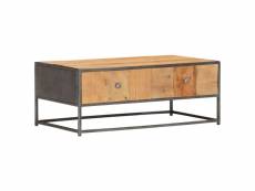 Vidaxl table basse 90 x 50 x 35 cm bois de récupération