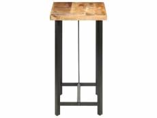 Vidaxl table de bar 120x58x107 cm bois de manguier brut 286611