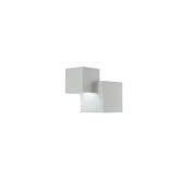 Applique en plâtre Rubik 2 ampoules Plâtre blanc - Blanc