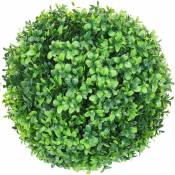 Arbuste artificiel HHG 652, boule de buis plante décorative boule de buis plante artificielle Buxus, Outdoor ø 35cm vert - green