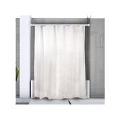 Barre tringle pour rideau de douche ou baignoire extensible sans perçage en Alu magic 75-125cm Blanc Spirella Blanc