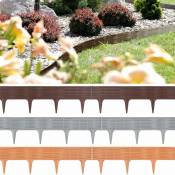 Bordure de jardin, rebord de jardin pelouse parterre palisade - Choix couleurs grau / 7,8 m (de)