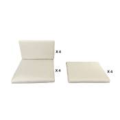 Concept-usine - Housses de coussins blanc pour miami et sunset 8 places - white