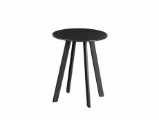 Fer - table basse ronde en métal ø40cm - couleur - noir 06904594
