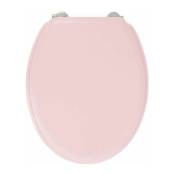 Gelco - design Abattant wc Dolce - Charnieres inox - Bois moulé - Rose crystal