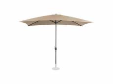 Grand parasol de jardin rectangulaire 200 x 300 cm taupe helloshop26 14_0007574