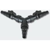 Helloshop26 - Y-distributeur 25/32/38mm Tuyau bassin(1/1 1/4/1 1/2) valve réglage