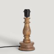 Iluzzia - Pied de Lampe à Poser en bois Chess illuzia