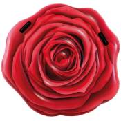 Intex - Matelas gonflable rose rouge 137x132 cm Bouée