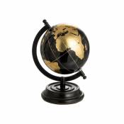 JOLIPA Décoration petit Globe Terrestre Noir