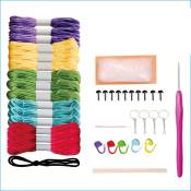 Kit de Crochet pour DéButants, Kits D'Animaux au Crochet, Pack de Tricot pour Adultes et Enfants, Famille Octopus