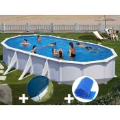 Kit piscine acier blanc Gré Atlantis ovale 8,15 x