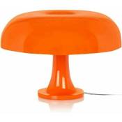 Lampe de chevet lampe champignon, lampe rétro années 60-80, 22×33cm, led intégrée en permanence, blanc chaud