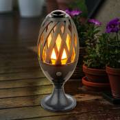 Lampe de table led lampe enfichable à piquet effet de feu jardin éclairage extérieur