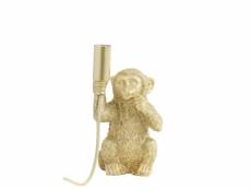 Light & living lampe de table monkey - or - 13x12,5x23,5cm 1863385