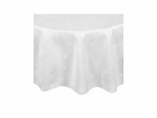 Nappe blanche ronde 2300 mm -