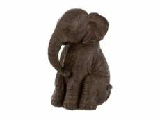 Paris prix - statuette déco "éléphant assis" 23cm