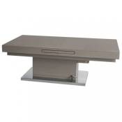Table basse relevable extensible SETUP taupe
