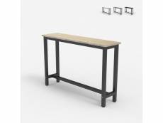 Table d'entrée console 120x40cm design bois métal