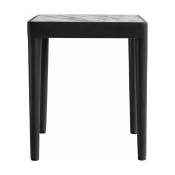 Table en béton blanc calacatta 38 x 38 cm Tairu -