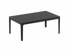 Table sky lounge 1000x600 - resol - noir - polypropylène