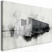 Tableau Architectural Variation - 70 x 35 cm - Noir et blanc