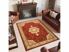 Tapiso yesemek tapis salon motif oriental traditionnel rouge beige feuille doux 300x500 5071A RED 3,00*5,00 YESEMEK