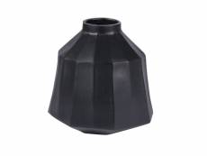 Vase cannelle juno noir 23 cm table passion