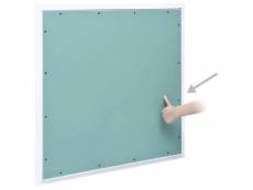 Vidaxl panneau d'accès cadre en aluminium plaque de plâtre 600x600 mm 145103