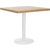 Vidaxl - Table de bistro Marron clair 80x80 cm mdf