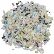 Vivezen - Flocons de mousse polyuréthane de rembourrage recyclée - 100 l Multicolore