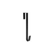 15' (Environ 38,1 cm) Crochet de guirlande pour porte d'entrée Crochet simple de porte en métal, noir