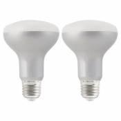 2 ampoules LED Diall réflecteur R80 E27 13W=90W blanc
