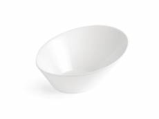 Bols ovales inclinés blancs - lot de 3 - olympia - porcelaine1,05 222x246x115mm