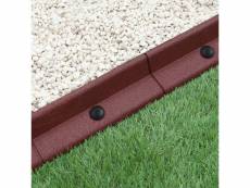 Bordure de pelouse flexible bordure de jardin gazon bordure de chemin bordure de potager bordure de lit de fleurs bordure surélevée en caoutchouc 2757