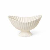 Coupe Fountain / Centre de table - 41 x 30 x H 24 cm - Ferm Living blanc en céramique