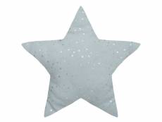 Coussin étoile à motifs métallisés 40 x 40 cm