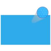 Couverture de piscine rectangulaire 1000x600 cm pe Bleu