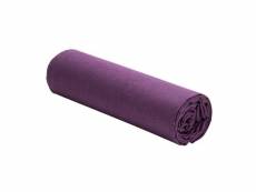 Drap housse 100% lin lavé couleur violet,taille 180 x 200 cm PD10831-180