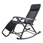 FCXBQ Rocking Chair in Garden Outdoor Zero Gravity