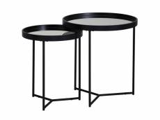 Finebuy table d'appoint design ronde ø 50/36 cm -