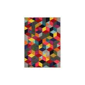 Flair Rugs - Tapis scandinave multicolore graphique pour salon Dynamic Multicolore 160x230 - Multicolore