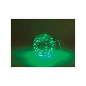 Glasslight led - transparent glassball - 12 cm - 40 green lamps - batteries not provided Velleman 5420046524011