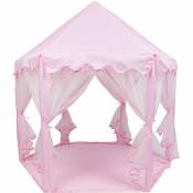 Hofuton Tente de Jeu pour Enfant Princesse Tente de Jeu de Château d'Hexagones Cadeau pour Garçons Filles Rose