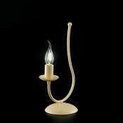Lampe de chevet en fer Avorio decape une lumière 18x h35 cm