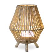 Lampe de table extérieur en bois marron