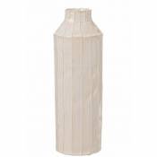 Lana Deco - Grand vase blanc 35 cm Vase Haut Vase Haut 11.5x35 - Blanc